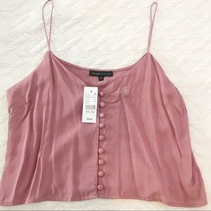 NWT Pacsun Kendall + Kylie Pink Crop Top Size S